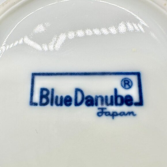 Blue Danube Japan Porcelain Demitasse Cups w Saucers Set Of 6 Blue White Floral - Picture 6 of 7